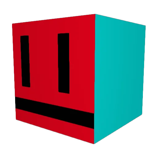 DJMasterJ13 Minecraft avatar head, 3D render