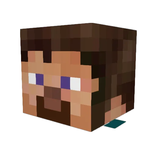 DJMerks Minecraft avatar head, 3D render