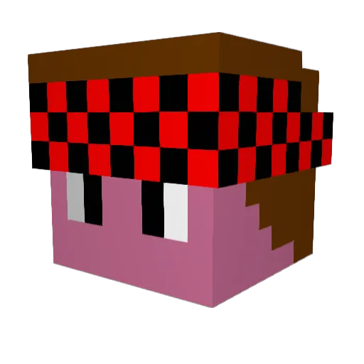 DJMogi Minecraft avatar head, 3D render