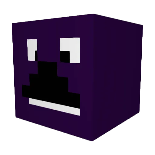 DJNoFi Minecraft avatar head, 3D render