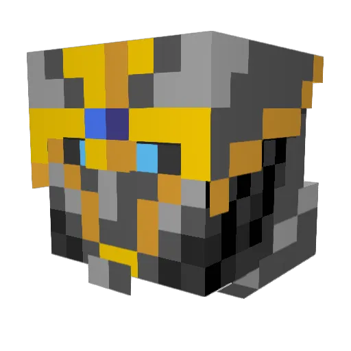 DJNorca Minecraft avatar head, 3D render