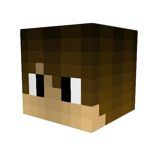 DJObvious Minecraft avatar head, 3D render
