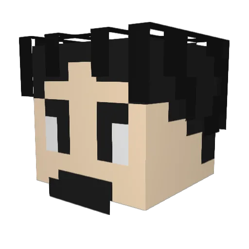 DJOceanman Minecraft avatar head, 3D render