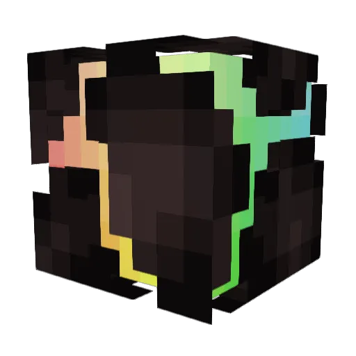 DJPORKI Minecraft avatar head, 3D render