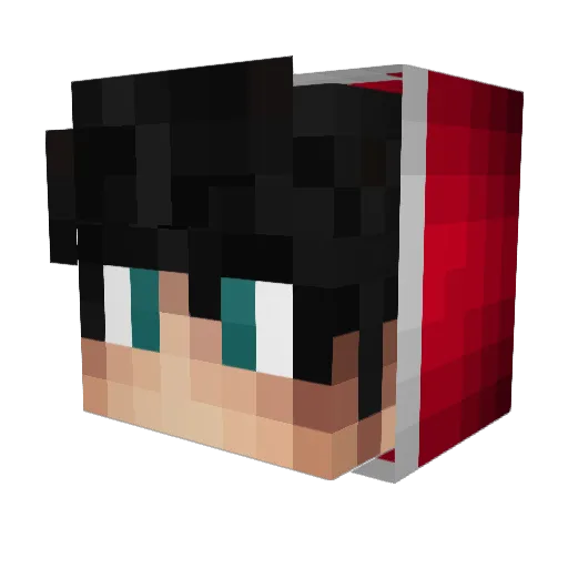DJRB157 Minecraft avatar head, 3D render