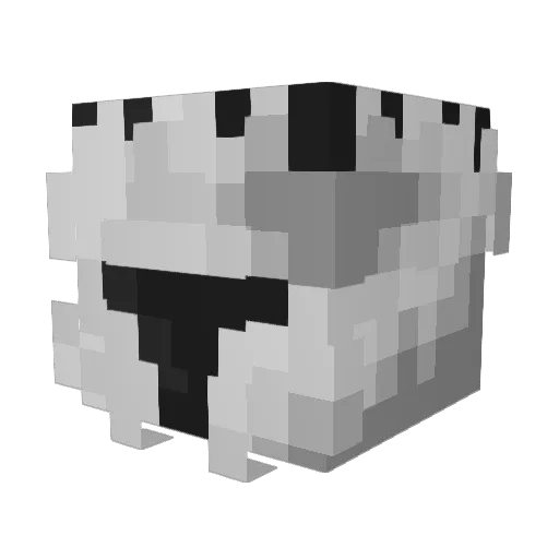 DJRX420 Minecraft avatar head, 3D render