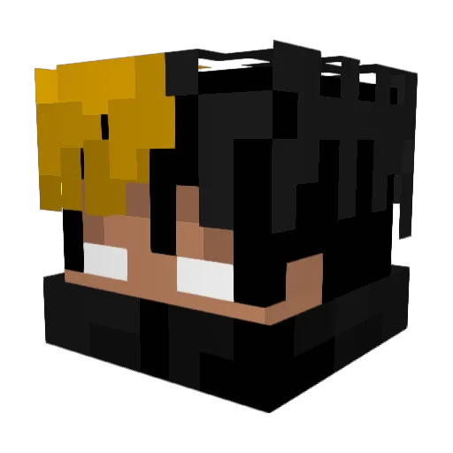 DJSavage Minecraft avatar head, 3D render
