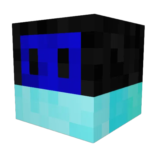 DJShark2011 Minecraft avatar head, 3D render