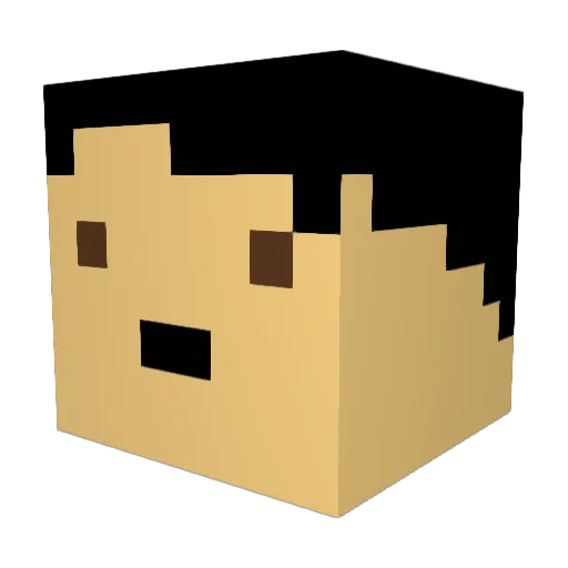 DJSpermasauger88 Minecraft avatar head, 3D render