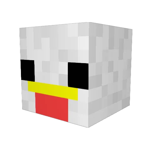 DJTogher Minecraft avatar head, 3D render