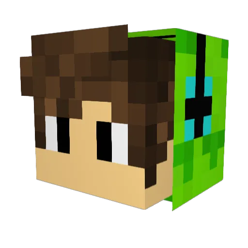 DJVanisCZ Minecraft avatar head, 3D render