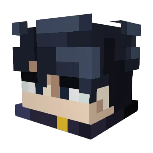 DJVenomZ7 Minecraft avatar head, 3D render
