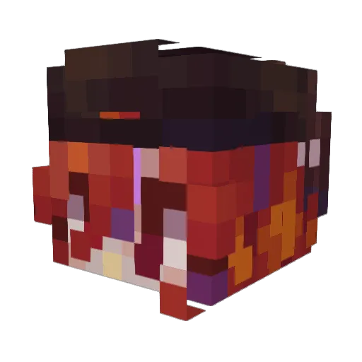 DJVernichter Minecraft avatar head, 3D render