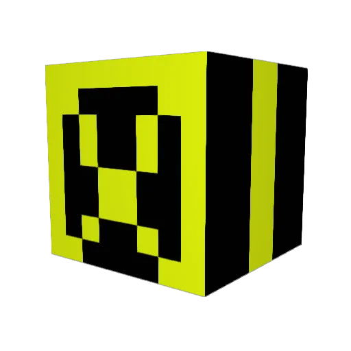 DJWubana Minecraft avatar head, 3D render