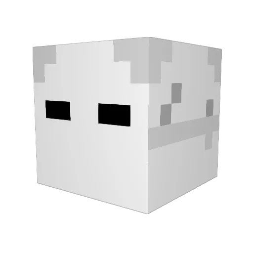 DJ_09Hamster Minecraft avatar head, 3D render