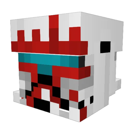 DJ_15 Minecraft avatar head, 3D render
