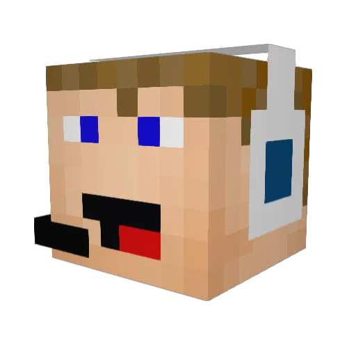 DJ_Anomaly Minecraft avatar head, 3D render
