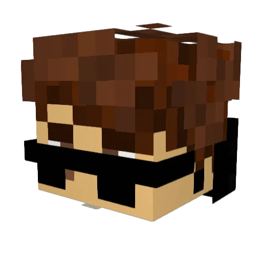 DJ_Creeper8 Minecraft avatar head, 3D render