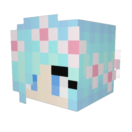 DJ_Diamond23 Minecraft avatar head, 3D render