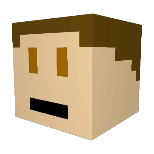 DJ_Jo2020 Minecraft avatar head, 3D render
