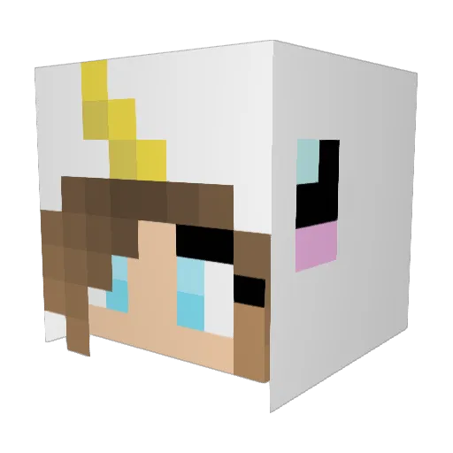 DJ_Kammer Minecraft avatar head, 3D render