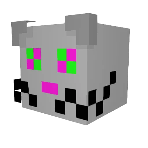 DJ_Katto Minecraft avatar head, 3D render