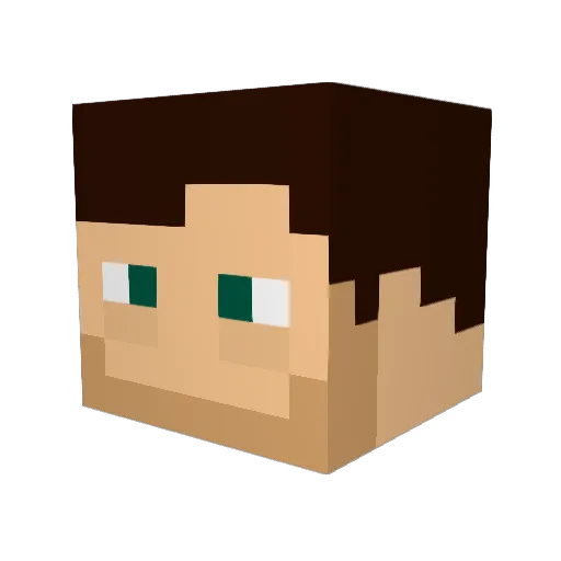 DJ_Kazmo Minecraft avatar head, 3D render