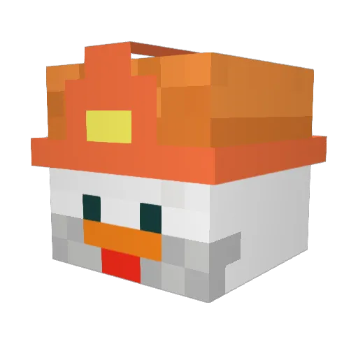 DJ_MIINER Minecraft avatar head, 3D render