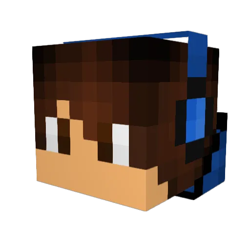 DJ_Megawatt Minecraft avatar head, 3D render