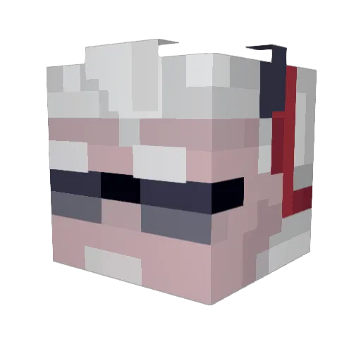 DJ_RyLau Minecraft avatar head, 3D render