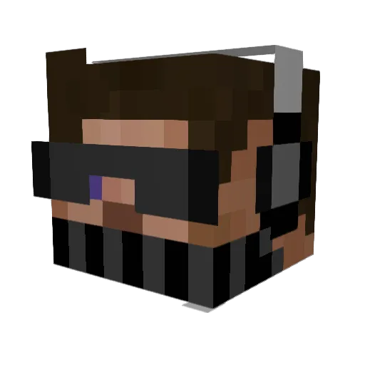 DJ_SteveTH Minecraft avatar head, 3D render