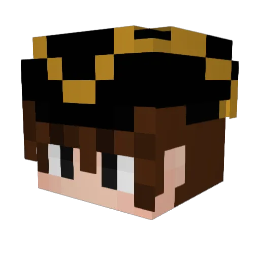 DJ_TCQ Minecraft avatar head, 3D render