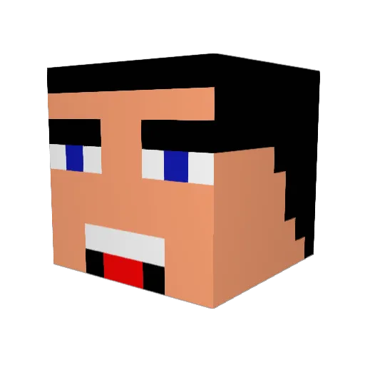 DJ_Wartz Minecraft avatar head, 3D render