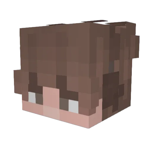 DJ_WojoX Minecraft avatar head, 3D render