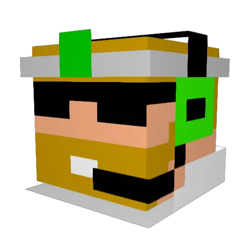DJ_doKtar Minecraft avatar head, 3D render