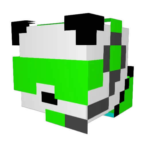 DJ_monkezz Minecraft avatar head, 3D render