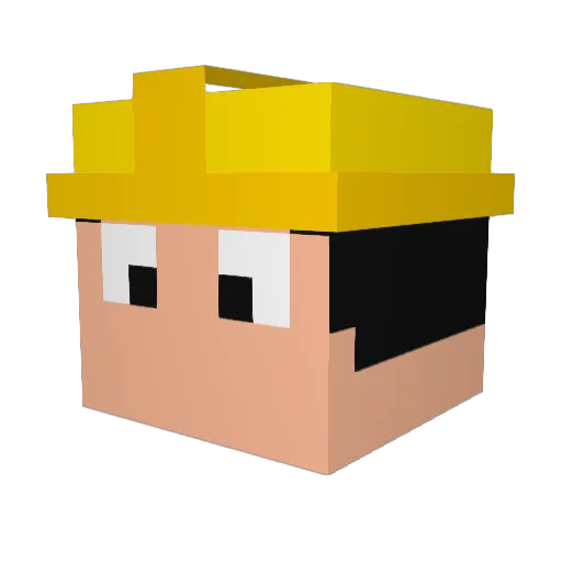 DJ_shmosh Minecraft avatar head, 3D render