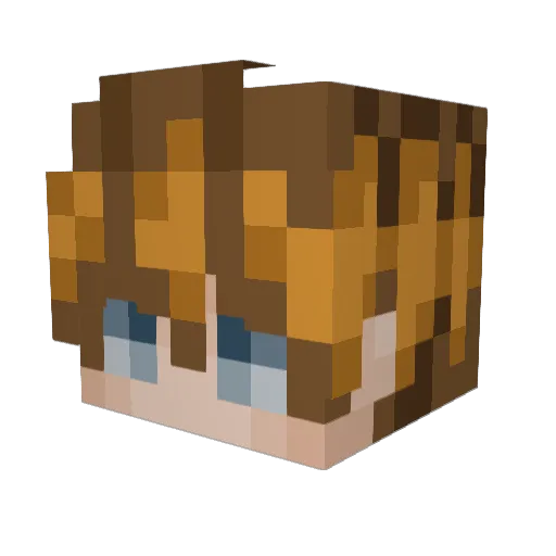 DJ_the_one Minecraft avatar head, 3D render