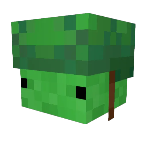 DJax73 Minecraft avatar head, 3D render
