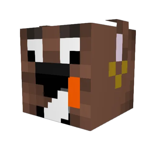 DJcoaster2425 Minecraft avatar head, 3D render