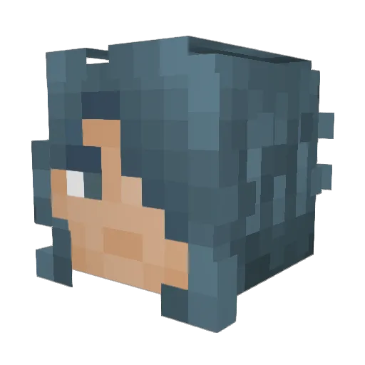 DJdavi18 Minecraft avatar head, 3D render