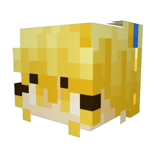 DJfrog30 Minecraft avatar head, 3D render