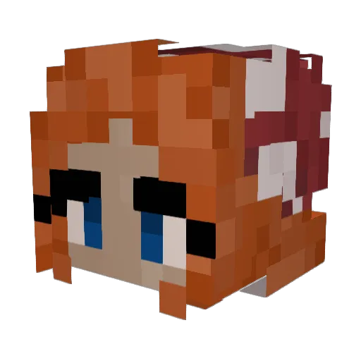 DJhippychippy Minecraft avatar head, 3D render