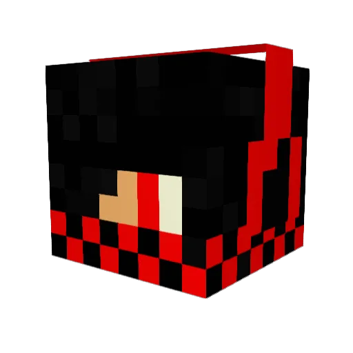 DJjustin78 Minecraft avatar head, 3D render
