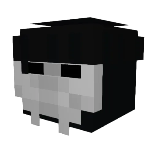 DJkontertron Minecraft avatar head, 3D render