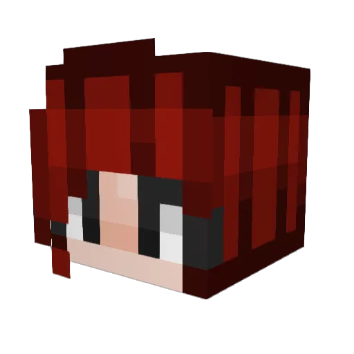 DJnney Minecraft avatar head, 3D render
