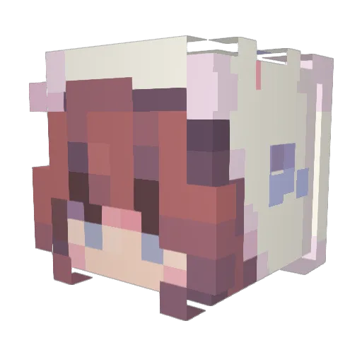 DJtoddy Minecraft avatar head, 3D render