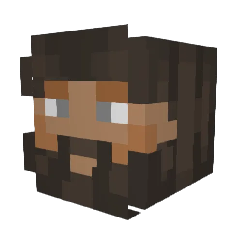 DJuro009 Minecraft avatar head, 3D render