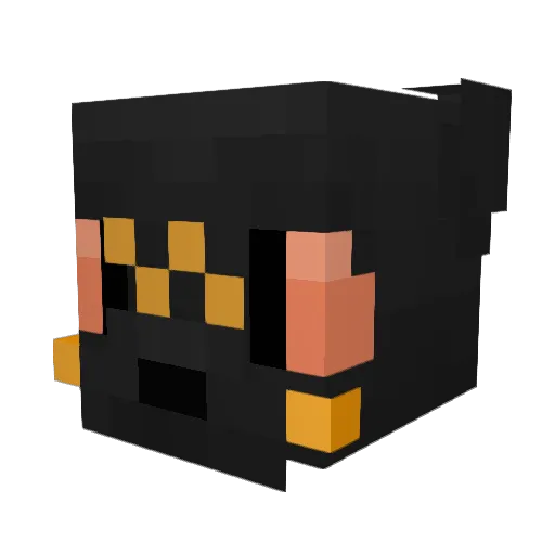 DK268 Minecraft avatar head, 3D render
