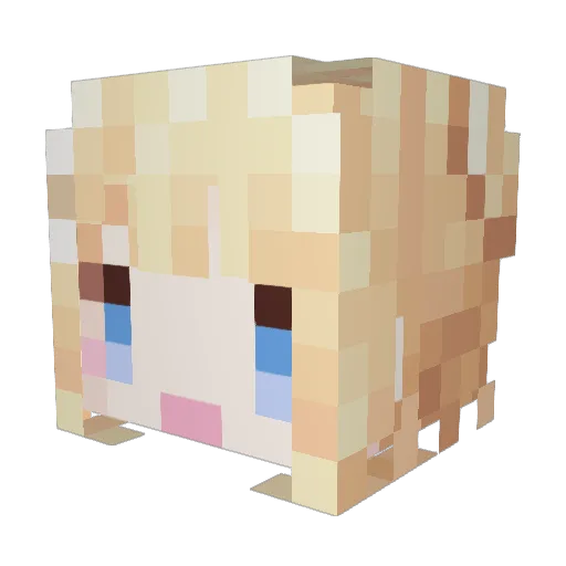DKAGE1 Minecraft avatar head, 3D render